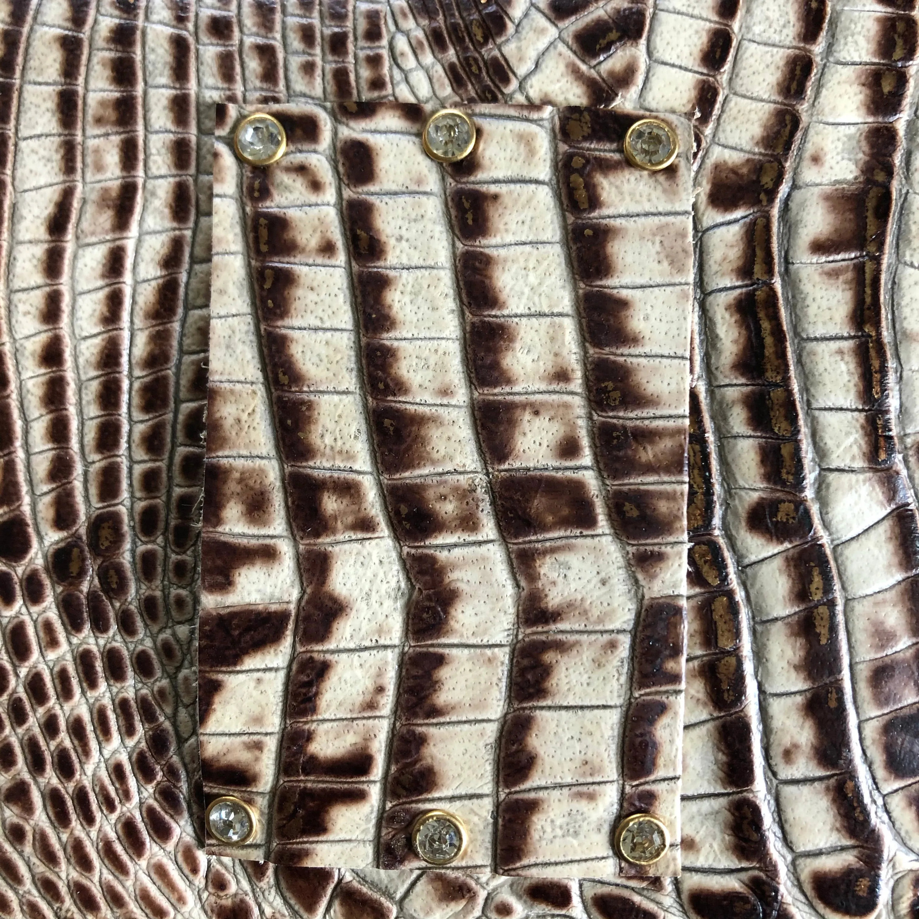 The Cardinal - Damier and Cream Vintage Card Holder/Fanny Pack/Keychain
