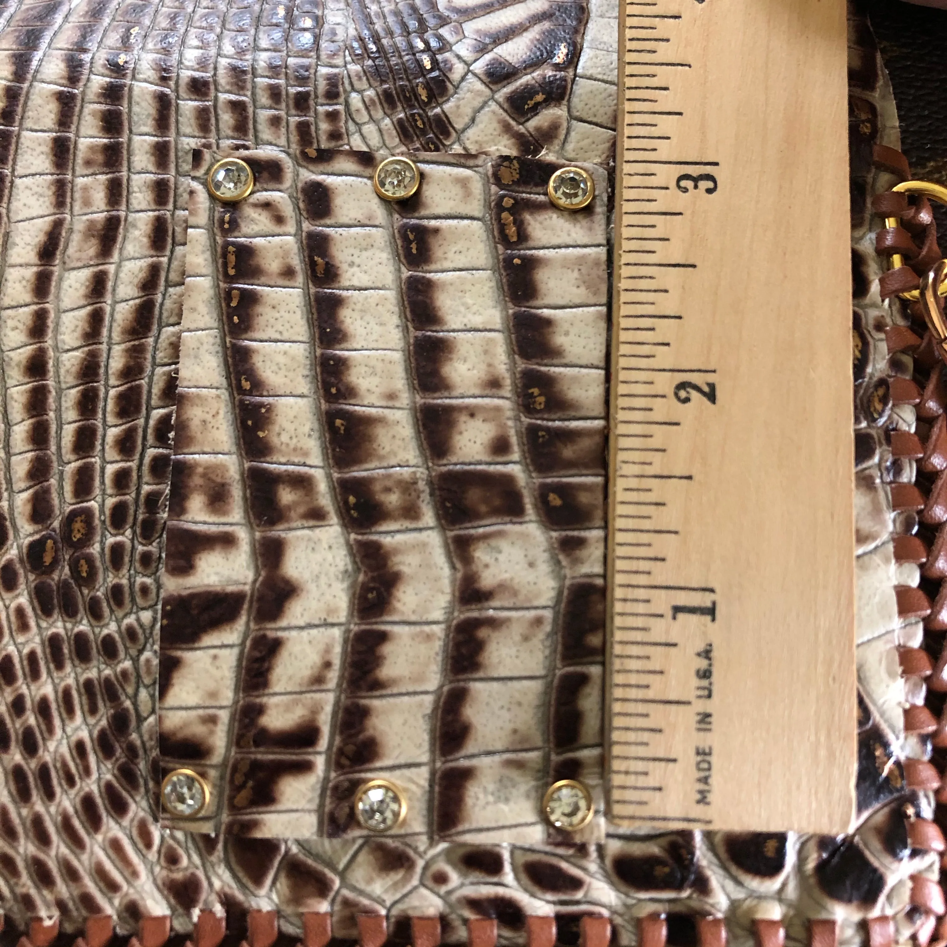 The Cardinal - Damier and Cream Vintage Card Holder/Fanny Pack/Keychain