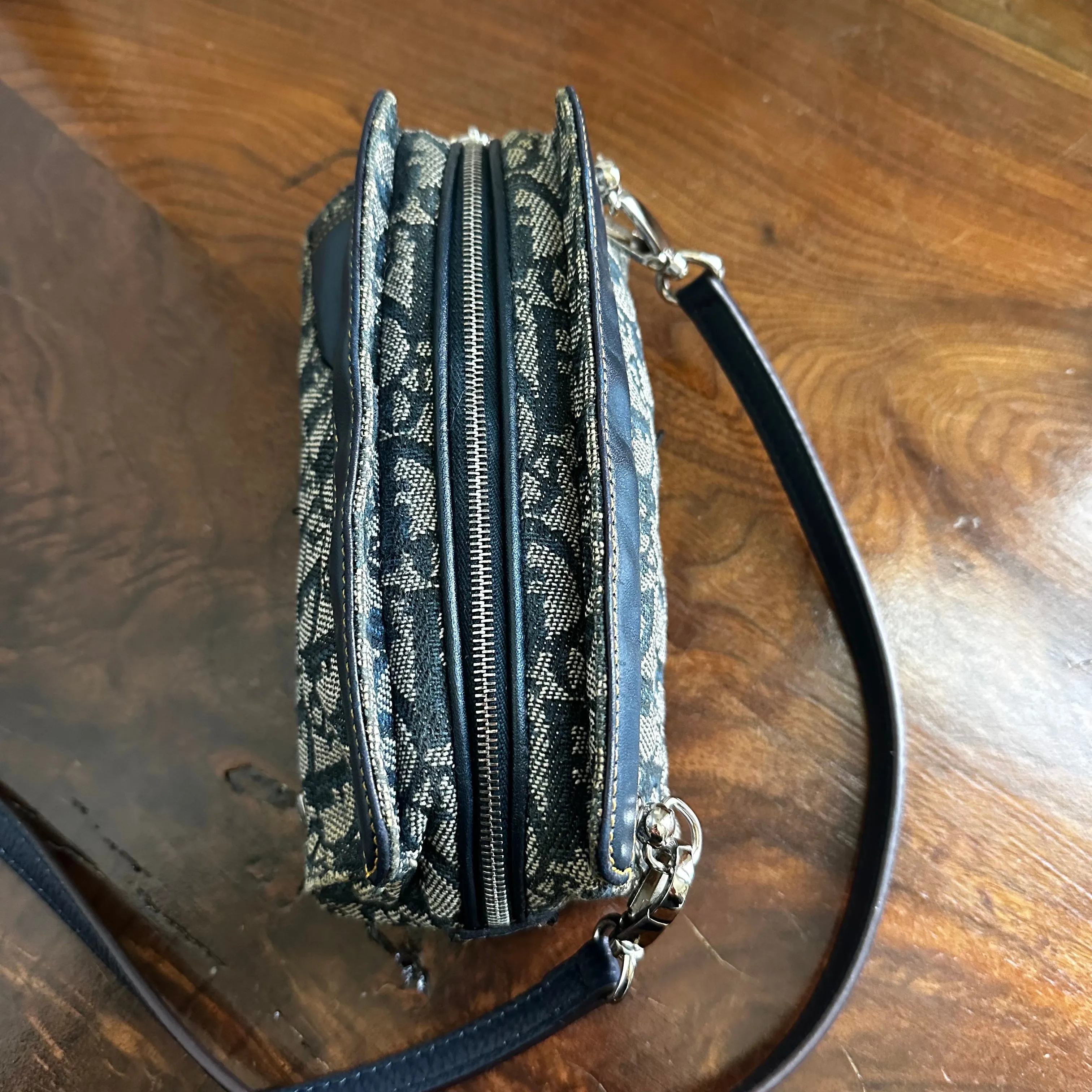 The Junco Crossbody - Vintage Dior Trotter in Navy