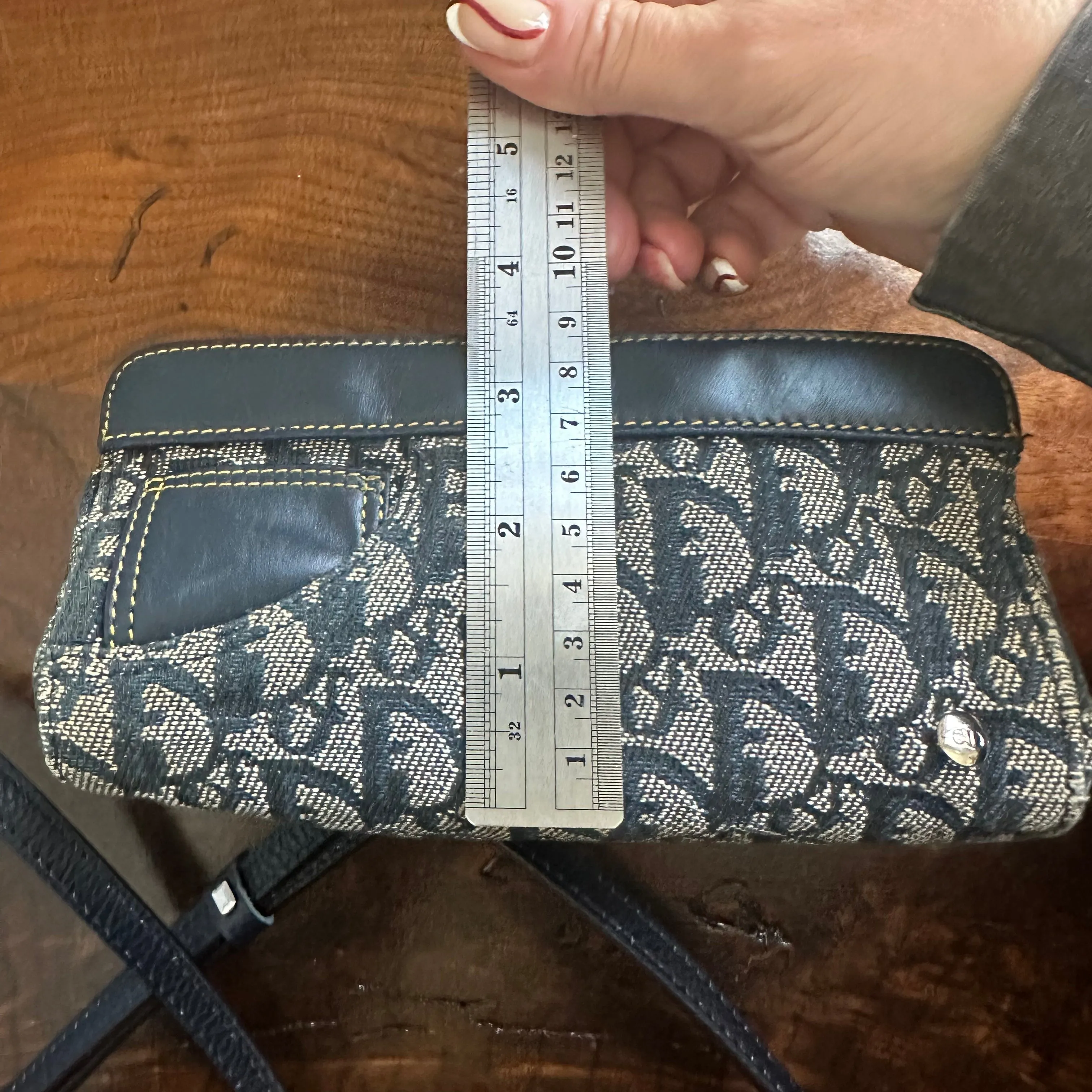 The Junco Crossbody - Vintage Dior Trotter in Navy