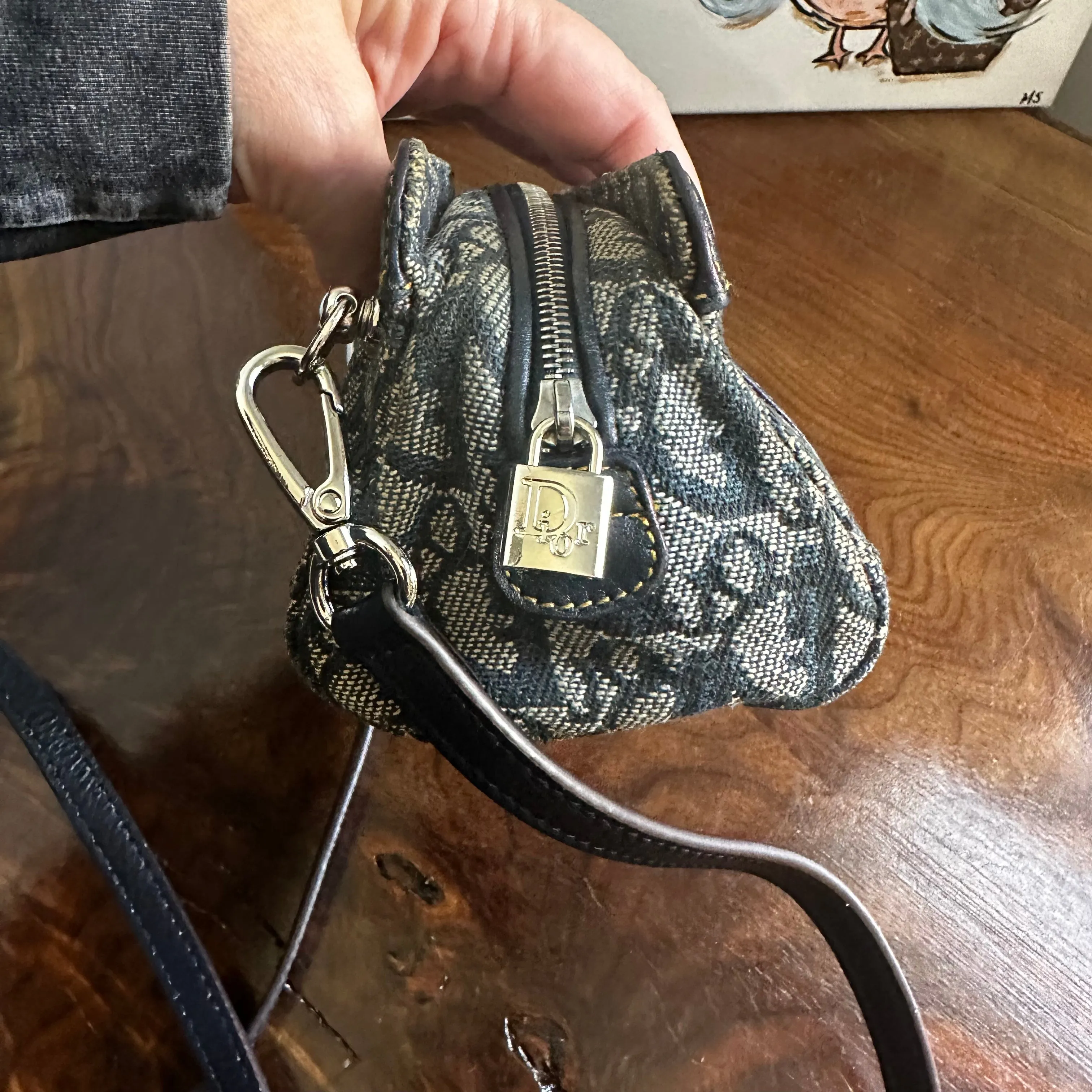 The Junco Crossbody - Vintage Dior Trotter in Navy