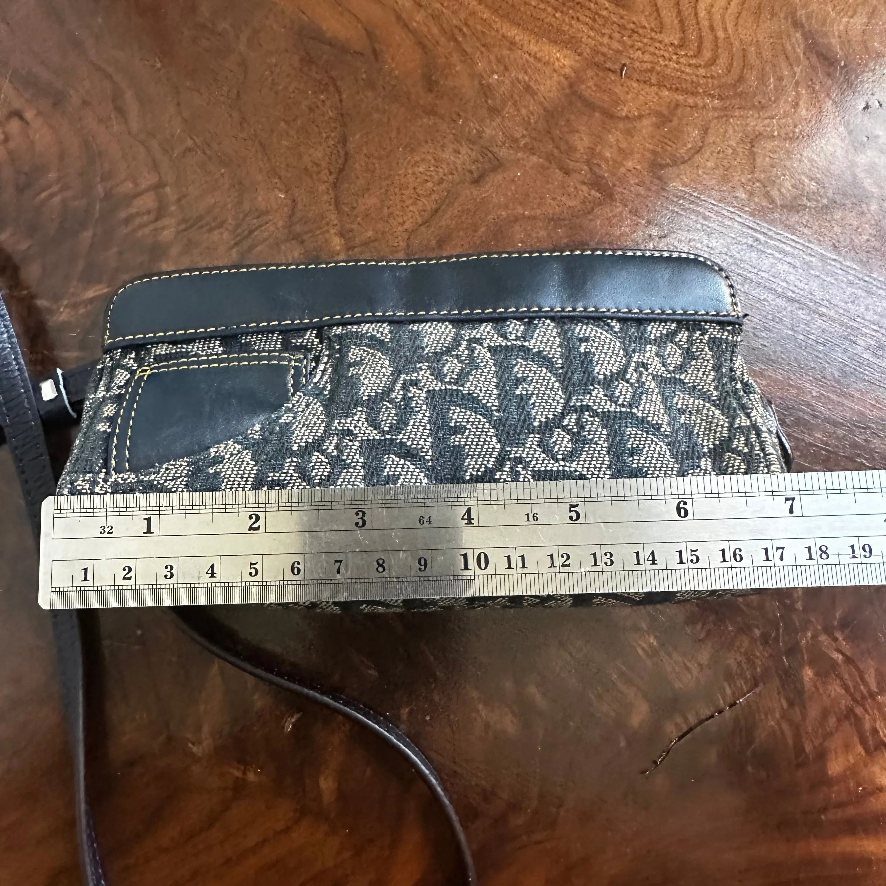 The Junco Crossbody - Vintage Dior Trotter in Navy