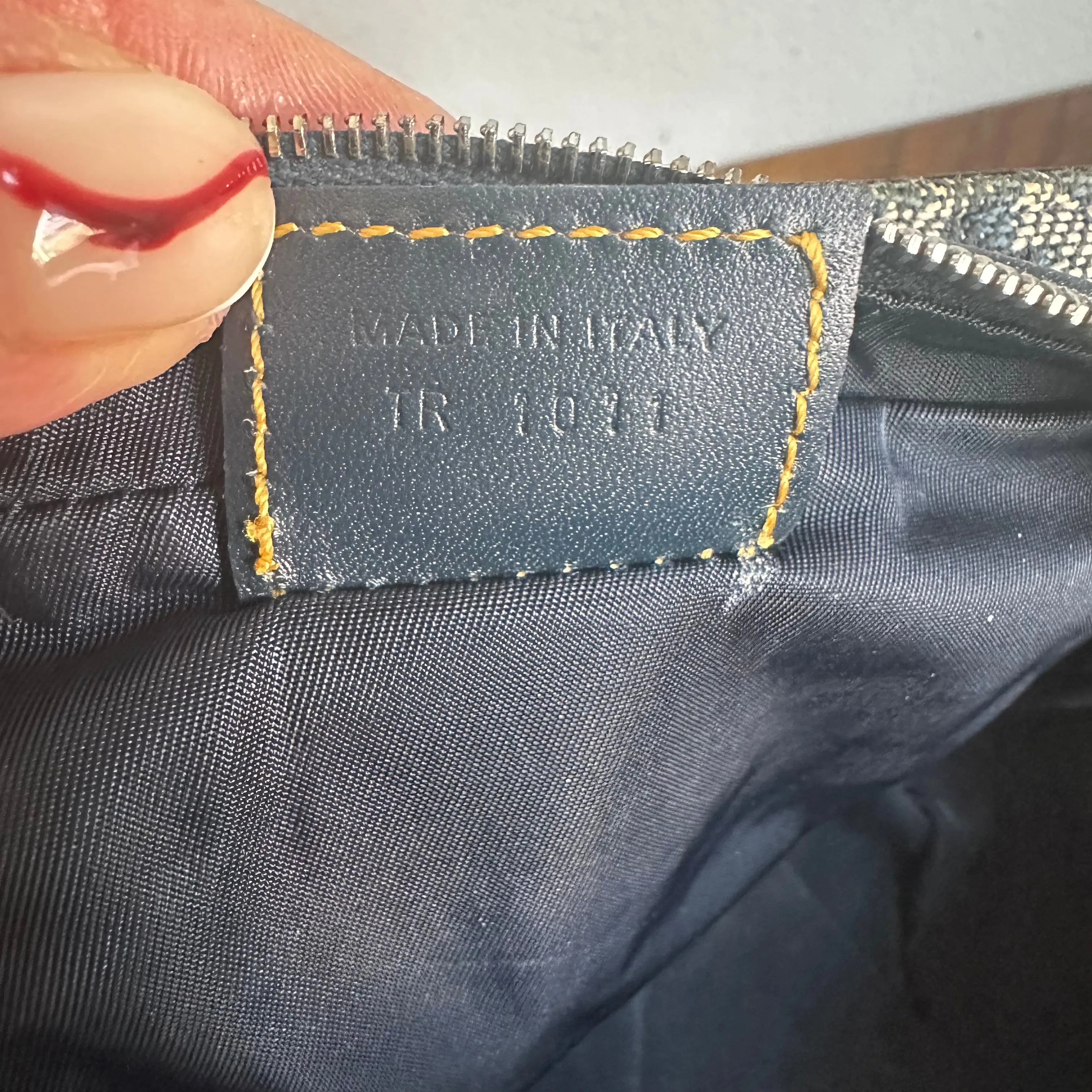 The Junco Crossbody - Vintage Dior Trotter in Navy