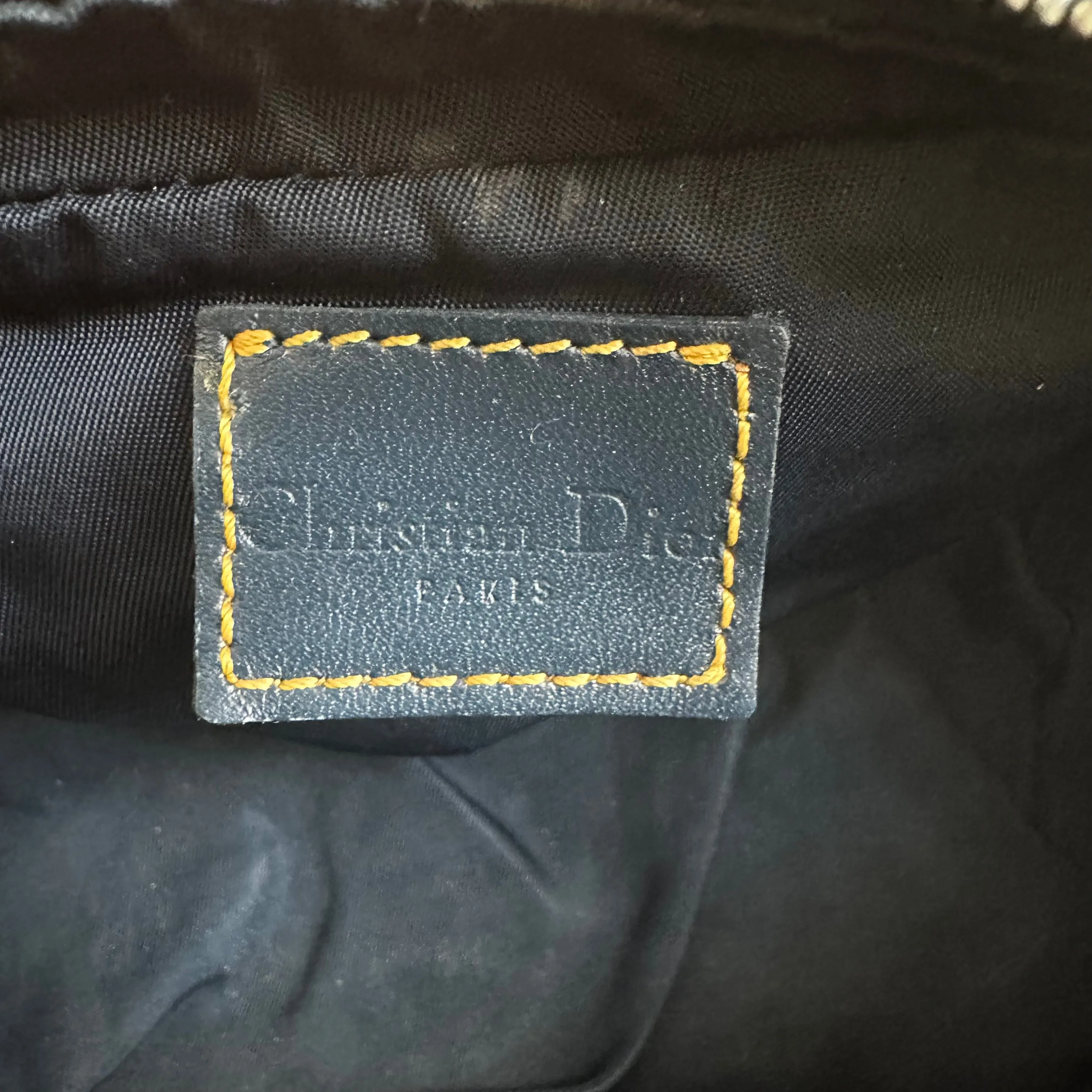 The Junco Crossbody - Vintage Dior Trotter in Navy