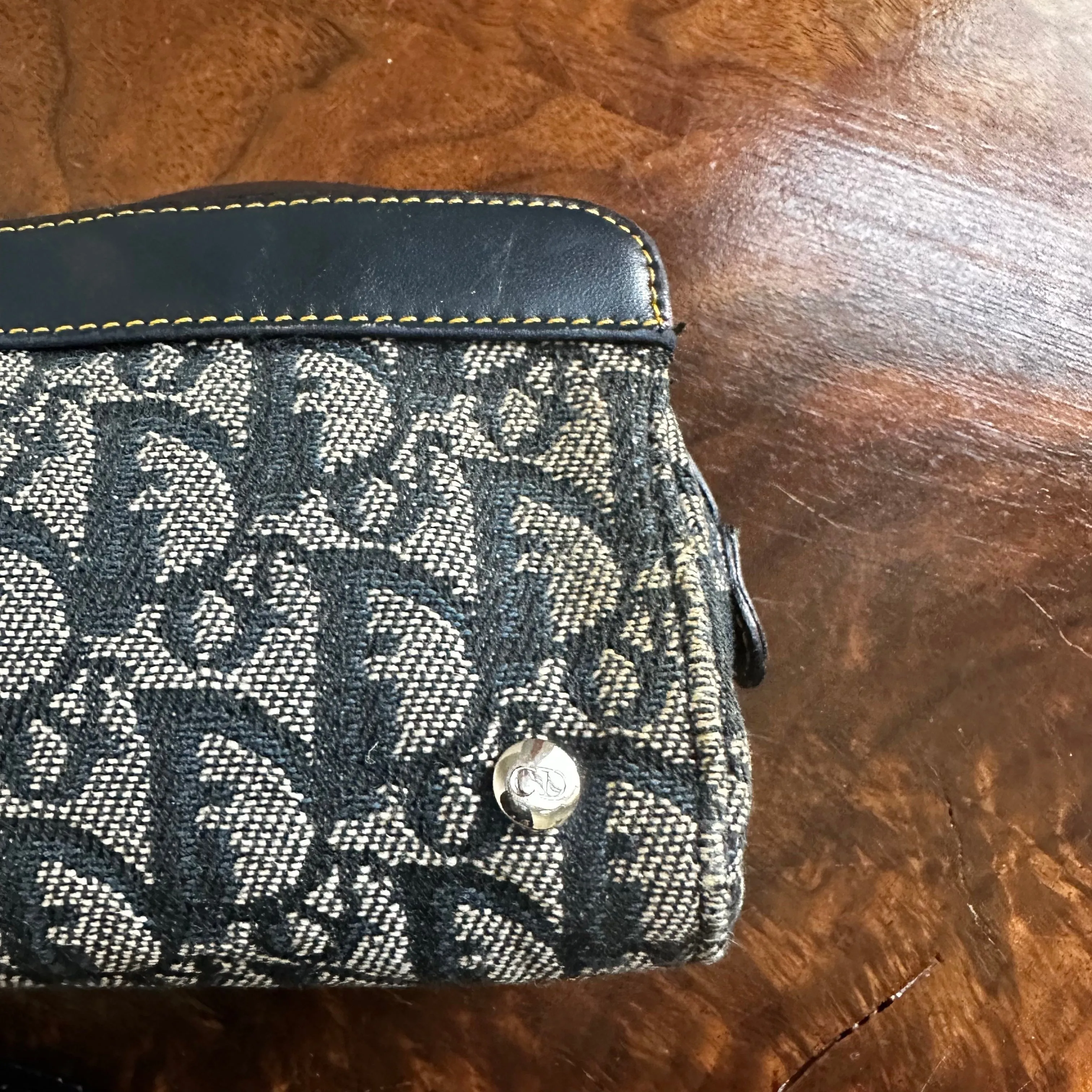 The Junco Crossbody - Vintage Dior Trotter in Navy