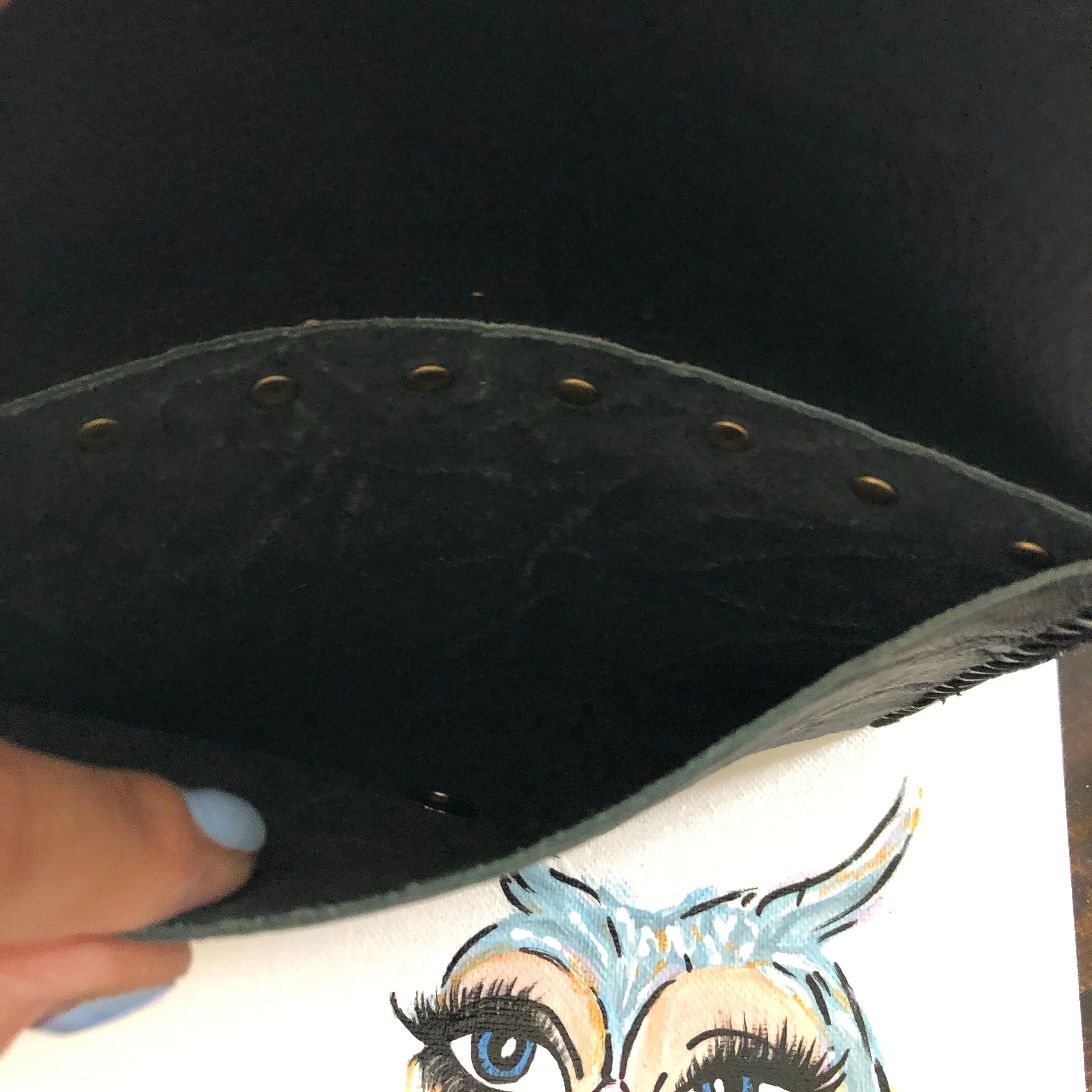 The Wren - Black Vintage Wristlet/Crossbody/Clutch Bag
