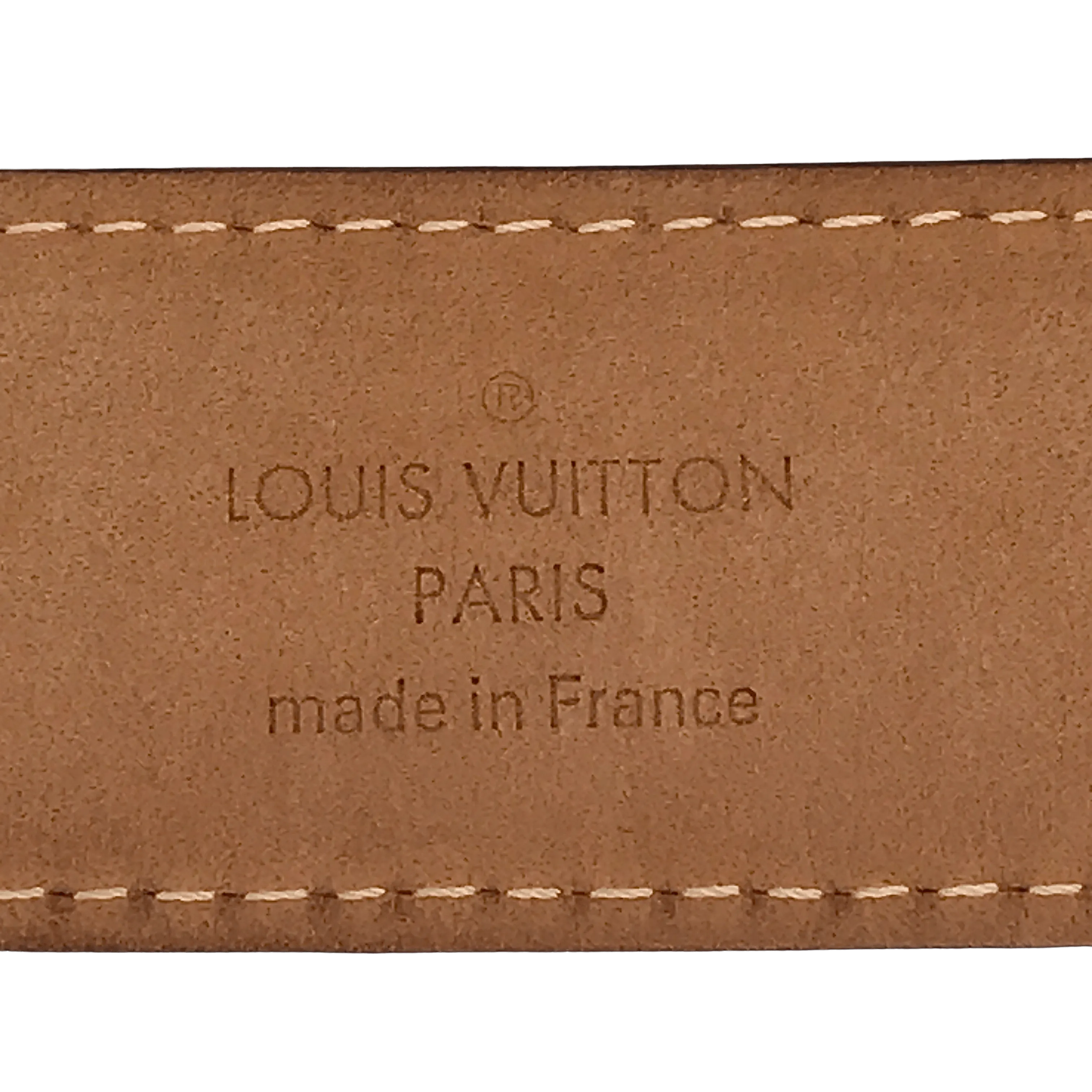 Vintage Louis Vuitton Leather Belt