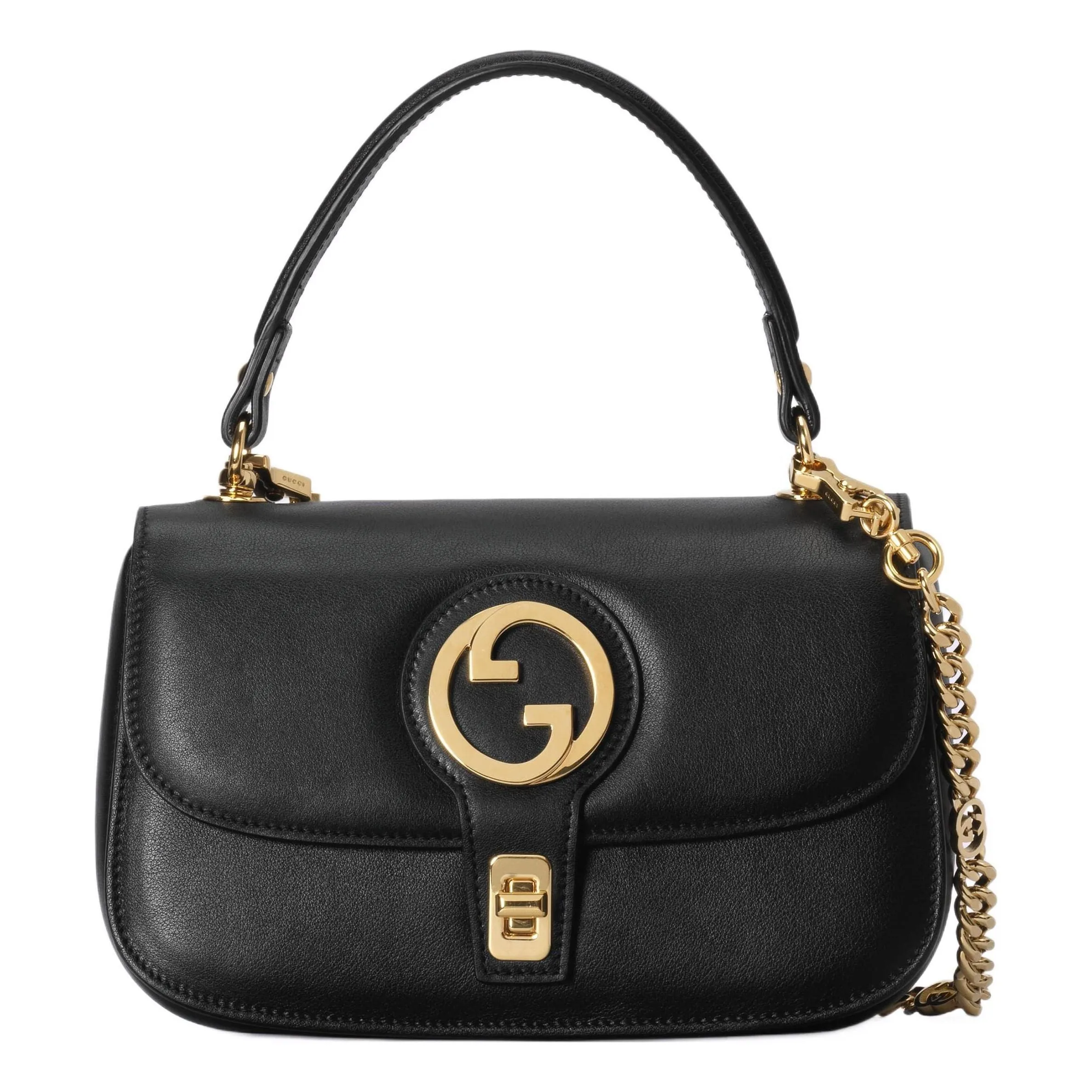 (WMNS) Gucci Blondie Small Top Handle Bag 'Black' 735101-UXX0G-1000