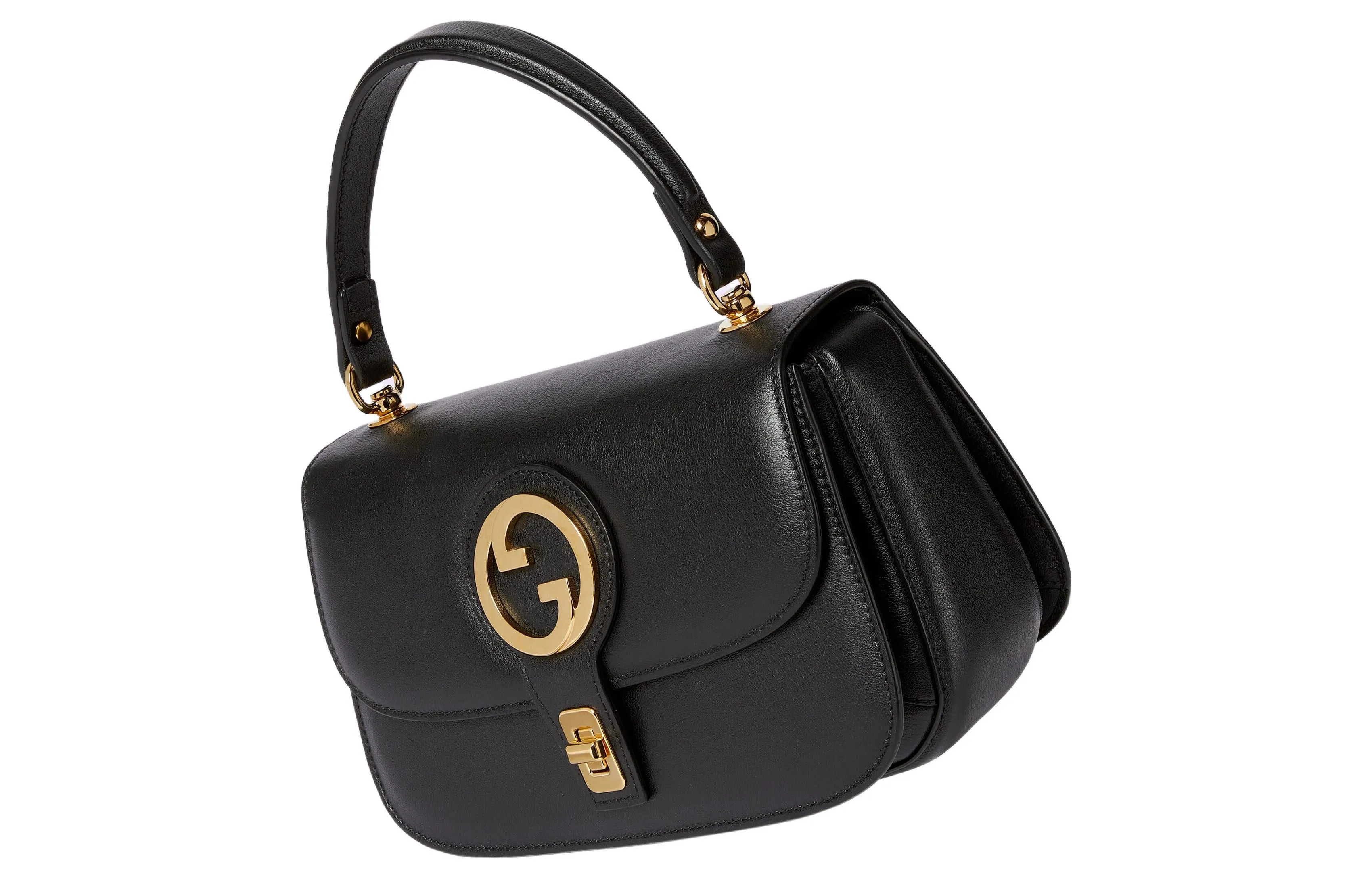 (WMNS) Gucci Blondie Small Top Handle Bag 'Black' 735101-UXX0G-1000