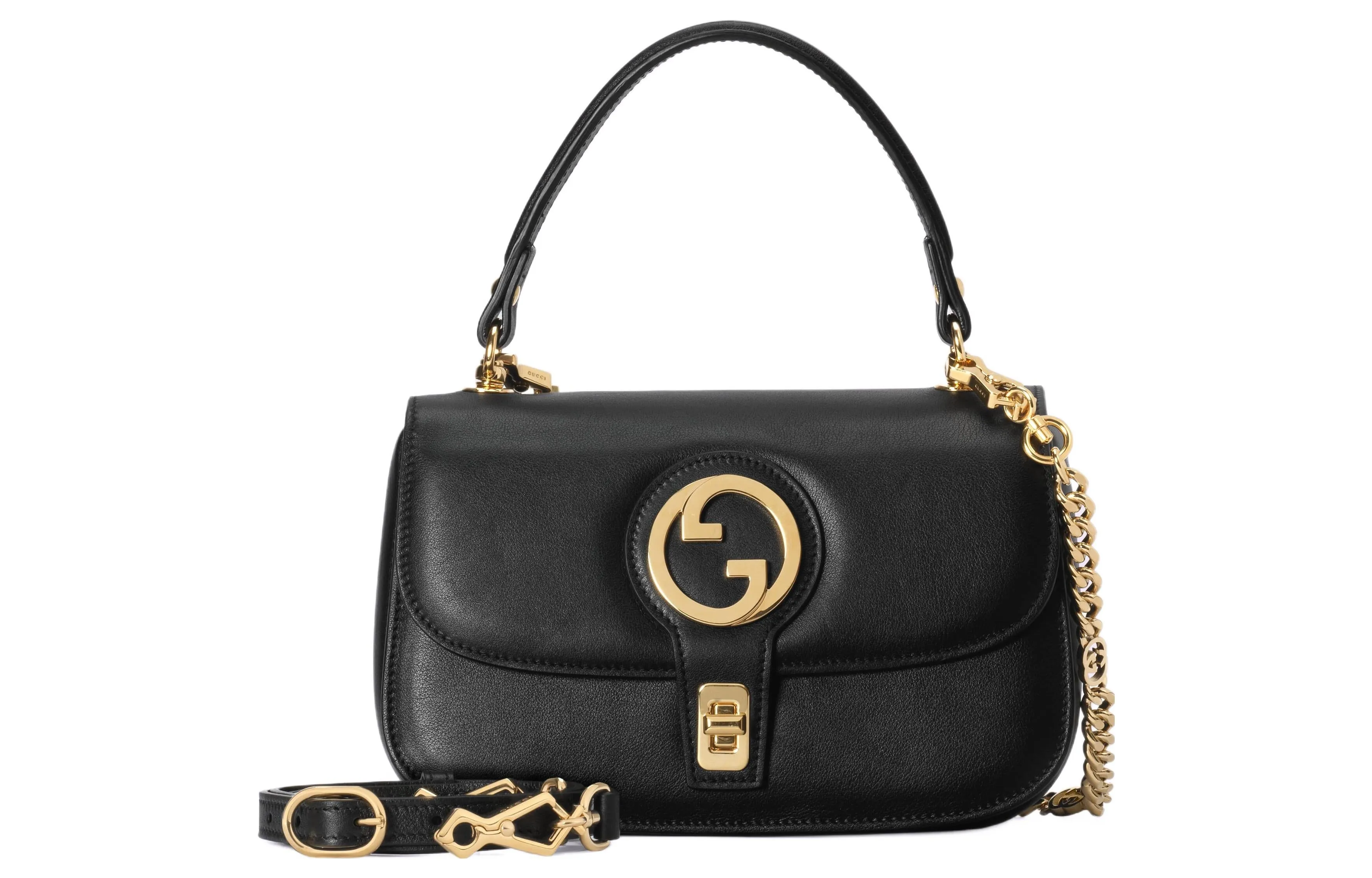(WMNS) Gucci Blondie Small Top Handle Bag 'Black' 735101-UXX0G-1000