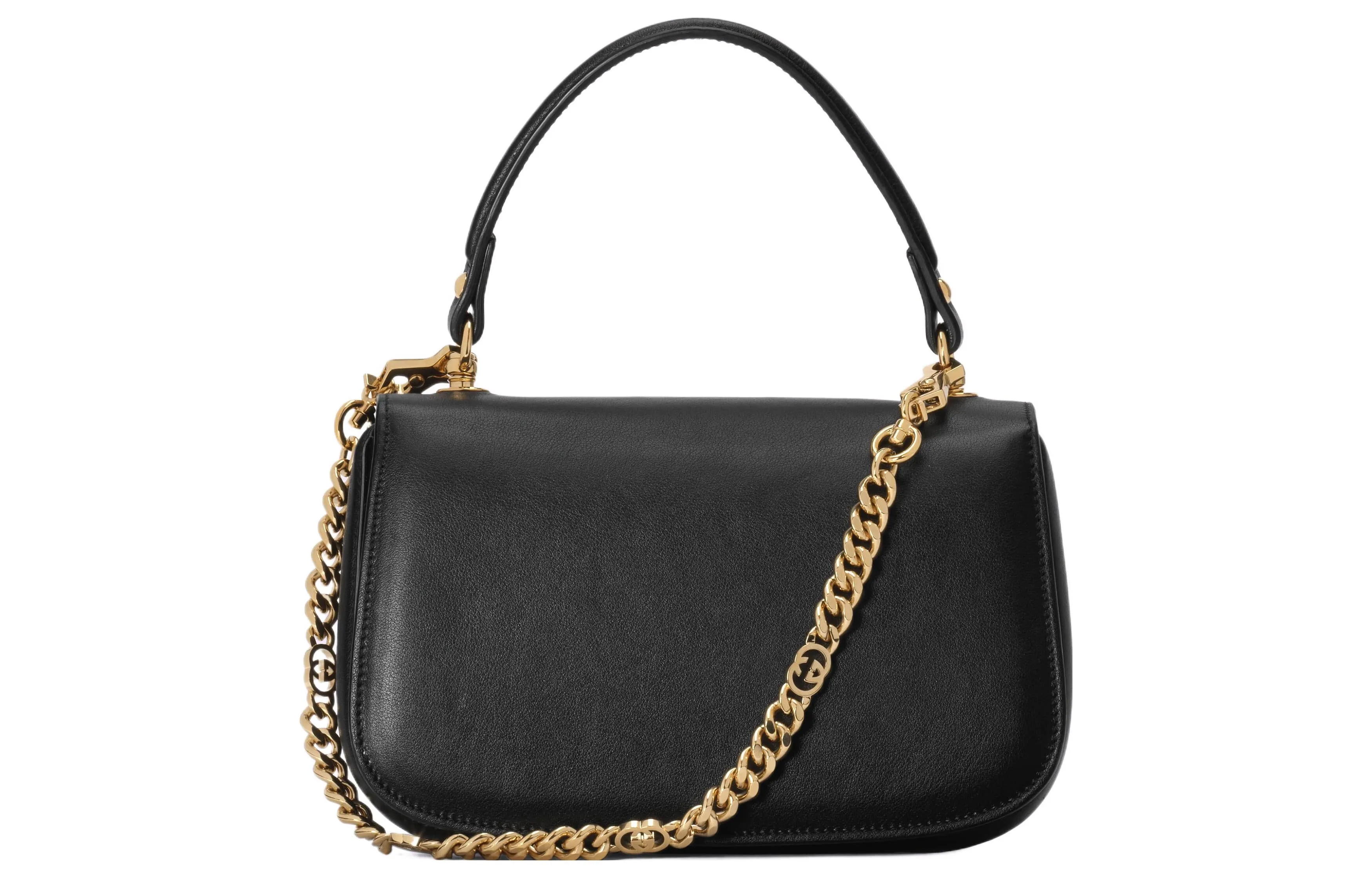 (WMNS) Gucci Blondie Small Top Handle Bag 'Black' 735101-UXX0G-1000