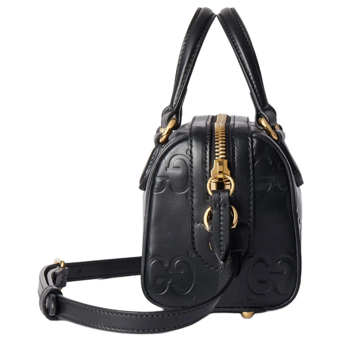 (WMNS) Gucci GG Super Mini Top Handle Bag 'Black' 790130-AADLO-1000